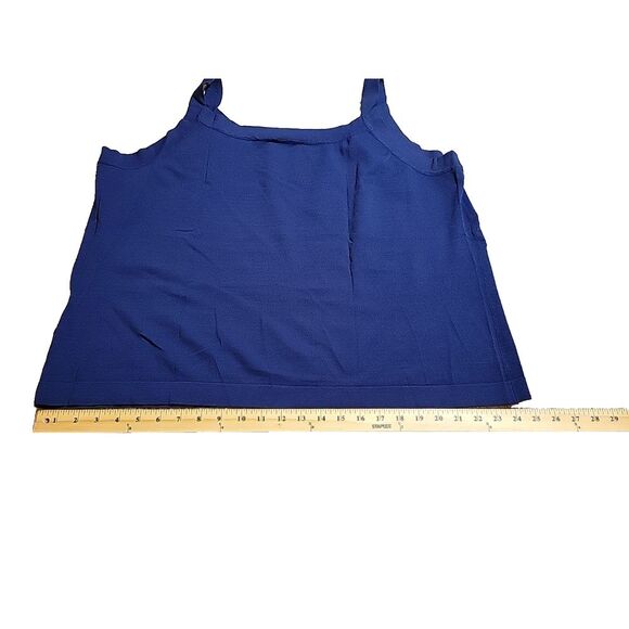 Talbots Woman Navy Blue Sleeveless Blouse Tank Top Plus Size 3X - Picture 9 of 10